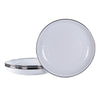 Solid White Pasta Plates - Set of 4