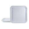 Solid White Square Trays - Set of 2