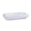 Solid White Oval Basket