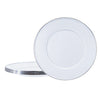 Solid White Sandwich Plates - Set of 4