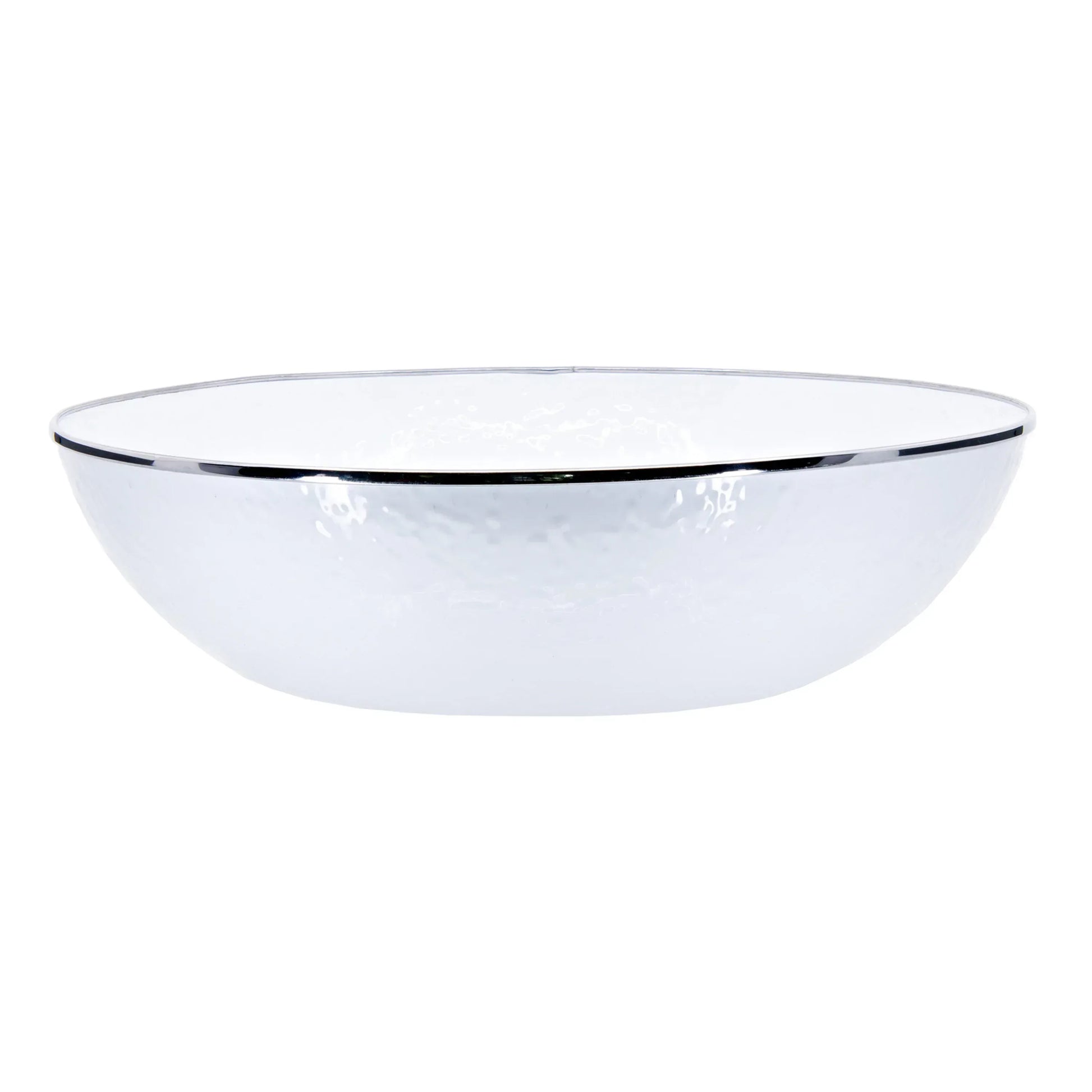 WW18 - Solid Catering Bowl, White - Golden Rabbit Enamelware
