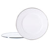 Solid White Chargers - Set of 2