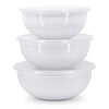 Solid White Mixing Bowls