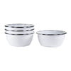 Solid White Salad Bowls - Set of 4