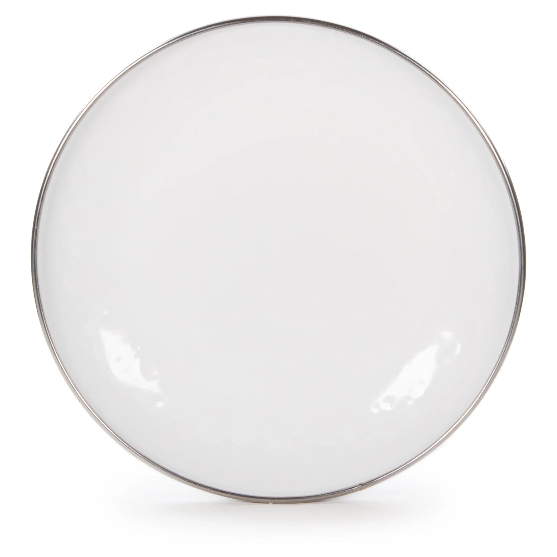 WW62S4 - White Solid Appetizer Plates - Set of 4 - Golden Rabbit Enamelware