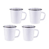 White 16 oz Latte Mugs - Set of 4