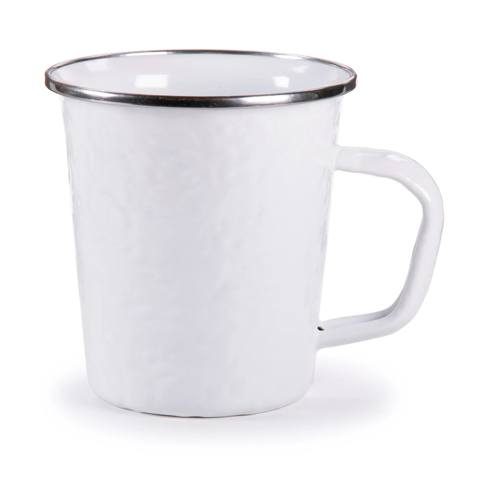 WW66S4 - White 16 oz Latte Mugs - Set of 4 - Golden Rabbit Enamelware