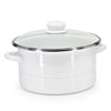 Solid White 6 qt Stock Pot