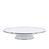 Solid White Cake Plate