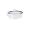 Solid White Small Saute Pan