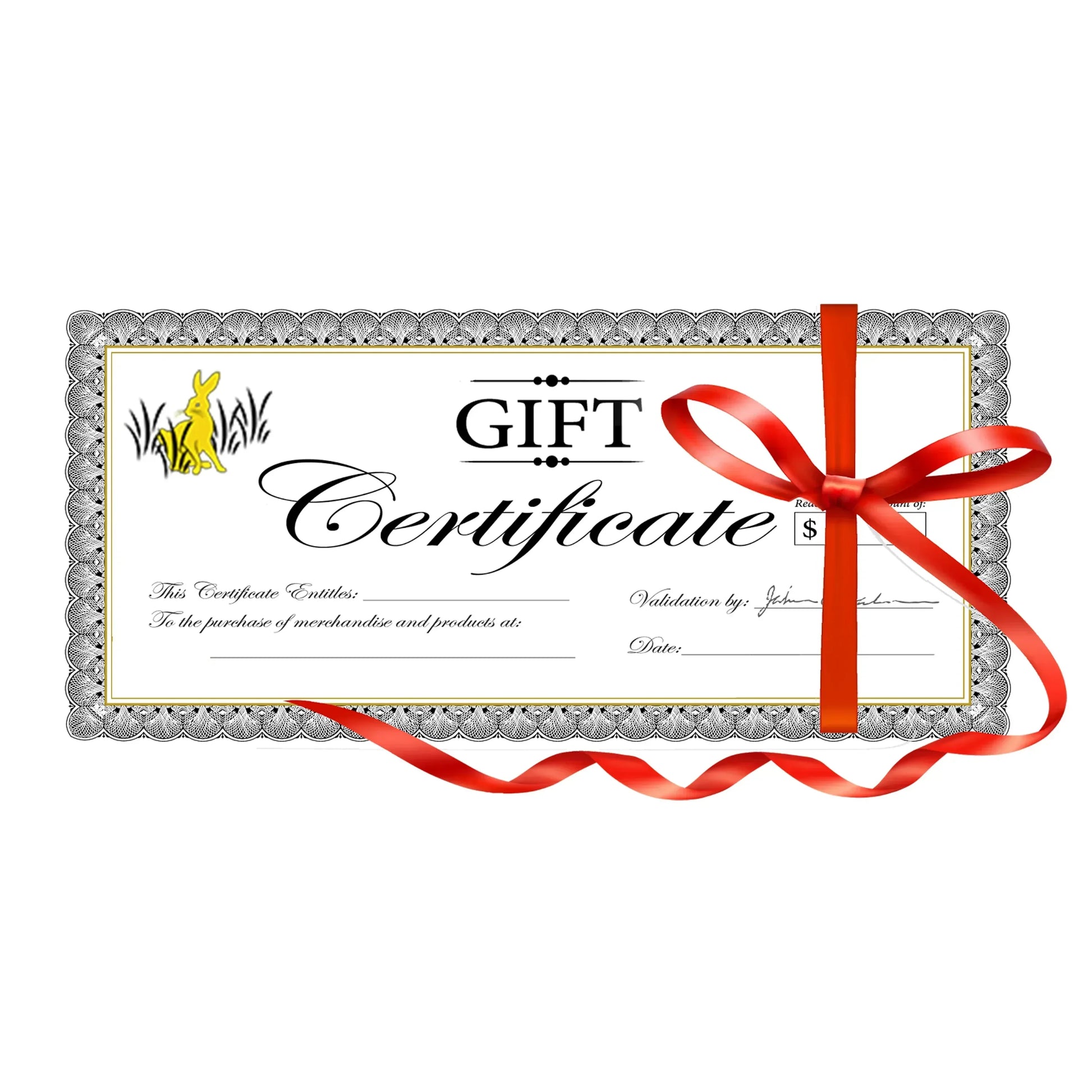 Gift100 - $100 Gift Certificate - Golden Rabbit Enamelware